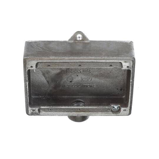 Iberville® CIFS-3G-3/4 Type FS Weatherproof Shallow Style Device Box, Cast Aluminum, 41 cu-in Capacity, 3 Gangs, 1 Outlets, 4-3/8 in L x 6-1/2 in W x 1-7/8 in D