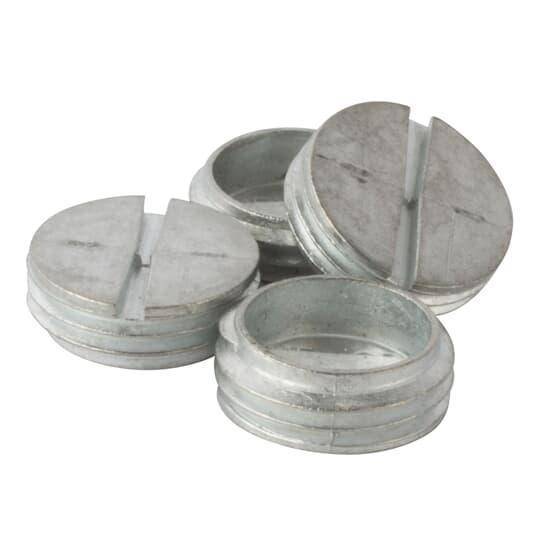 Red Dot® DPLG-1-BULK Close-Up Plug, 1/2 in Thread, Zinc, Silver