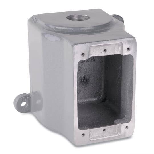 Russellstoll® 3701A Shallow Device Box, Aluminum, 1 Gangs