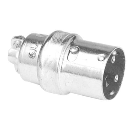 Russellstoll® DuraTite® Ever-Lok® 8154 Automatic Locking Plug, 600/250 VAC/VDC, 30 A, 3 Poles, 4 Wires