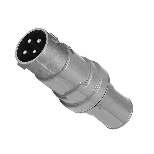 Russellstoll® DuraTite® Ever-Lok® 8408 Heavy Service Locking Plug, 480/250 VAC/VDC, 30 A, 3 Poles, 4 Wires