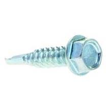 SELECTA® TK101J Self Drilling Screw, #10, 1 in OAL, Hex Washer Head, Phillips® Drive, Steel, Zinc Plated