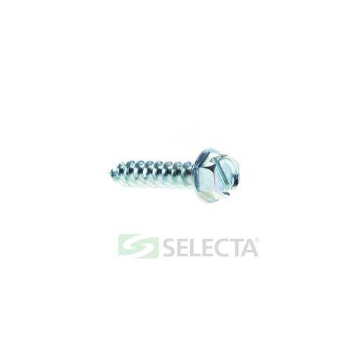 SELECTA® DS122J Tapping Screw, #12, 2 in L Under Head, Steel, Zinc Plated