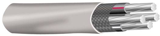 Cut to Order - 2-2-2 AWG Stranded (7) Aluminum 600 V SER Service Entrance Cable- Non-Returnable