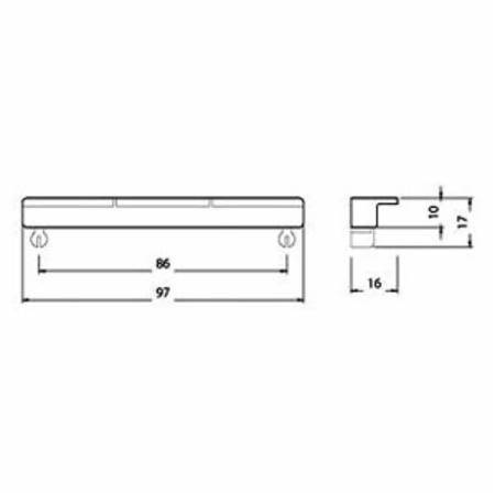 Siemens AG 3RA1902-1B SIRIUS Motor Starter Mounting Rail Adapter Side Module