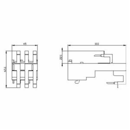 Siemens AG 3RA2911-2GA00 SIRIUS Motor Starter Protector and Circuit Breaker Link Module
