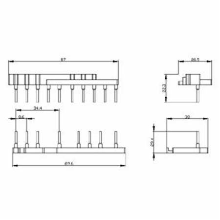 Siemens AG 3RA2913-2AA1 SIRIUS Contactor Wiring Kit