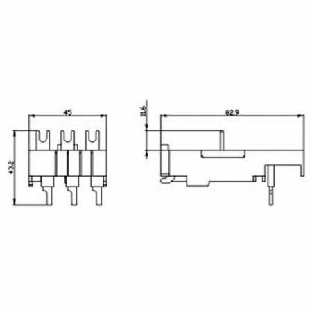 Siemens AG 3RA2921-1B SIRIUS Motor Starter Protector and Circuit Breaker Link Module