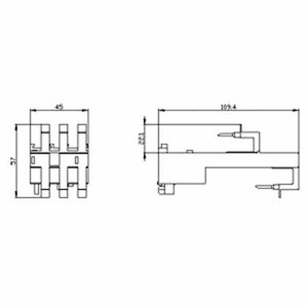 Siemens AG 3RA2921-2GA00 SIRIUS Motor Starter Protector and Circuit Breaker Link Module