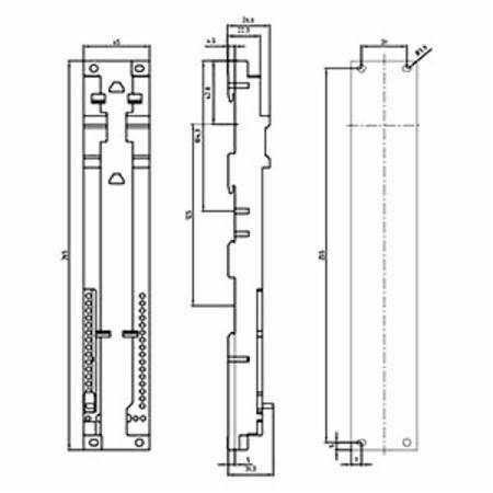 Siemens AG 3RA2922-1A SIRIUS Motor Starter Protector Mounting Rail Adapter