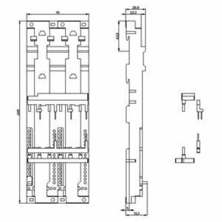 Siemens AG 3RA2923-1BB1 SIRIUS Motor Starter Protector and Contactor Assembly Kit