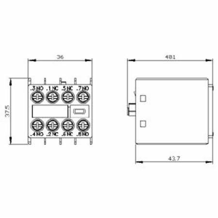 Siemens AG 3RH2911-1FB22 SIRIUS Contactor Auxiliary Switch Block