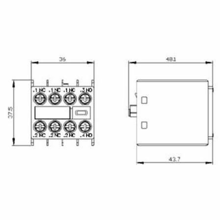 Siemens AG 3RH2911-1HA13 SIRIUS Contactor Auxiliary Switch Block