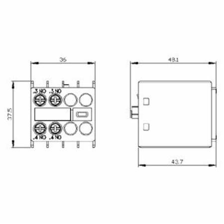 Siemens AG 3RH2911-1HA20 SIRIUS Contactor Auxiliary Switch Block