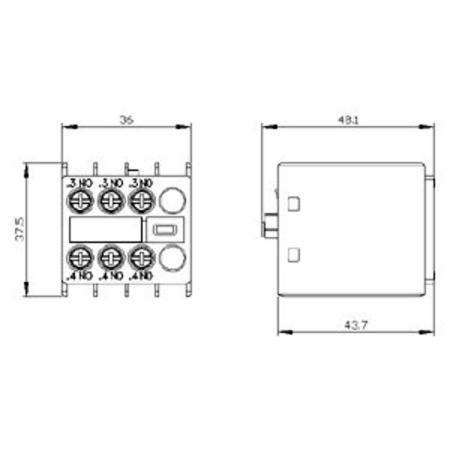 Siemens AG 3RH2911-1HA30 SIRIUS Contactor Auxiliary Switch Block