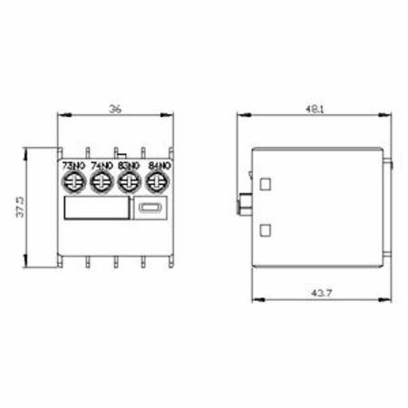 Siemens AG 3RH2911-1LA20 SIRIUS Contactor Auxiliary Switch Block