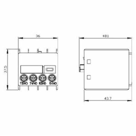 Siemens AG 3RH2911-1MA20 SIRIUS Contactor Auxiliary Switch Block