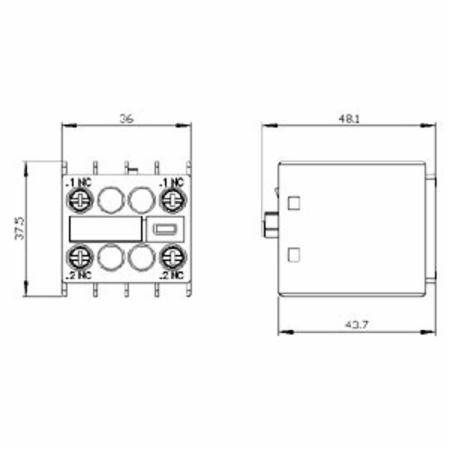 Siemens AG 3RH2911-1NF02 SIRIUS Contactor Auxiliary Switch Block