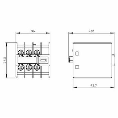 Siemens AG 3RH2911-4HA21 SIRIUS Contactor Auxiliary Switch Block