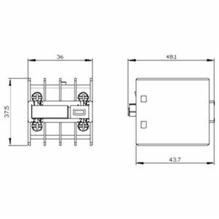 Siemens AG 3RH2911-4NF02 SIRIUS Contactor Auxiliary Switch Block