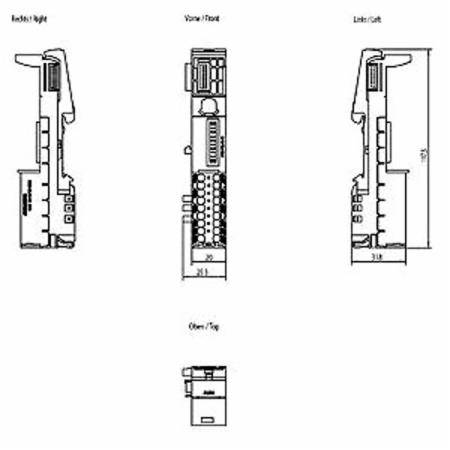 Siemens AG 6ES71936BP000BD0 I/O System Base Unit
