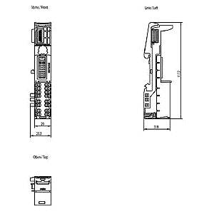 Siemens AG 6ES71936BP200BB0 I/O System Base Unit