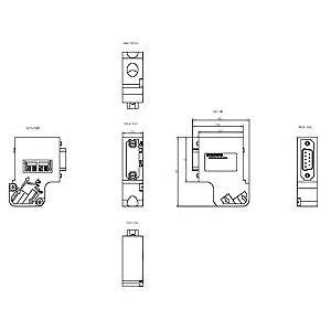 Siemens AG 6ES79720BA610XA0 SIMATIC DP I/O System Bus Connector