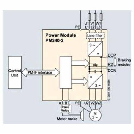 Siemens AG 6SL32101PE143UL1 Power Supply Module