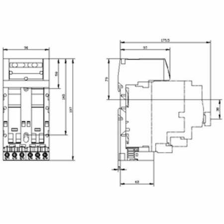 Siemens AG 3RA68220AB SIRIUS® Compact Feeder Expansion Module