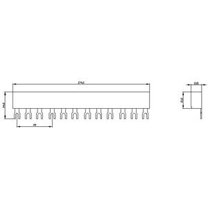 Siemens AG 3RV1915-1CB SIRIUS® Motor Starter and Circuit Breaker Busbar