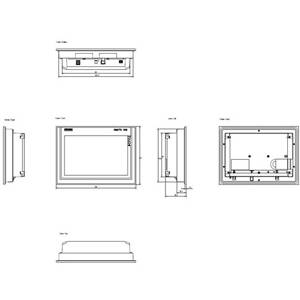 Siemens AG 6AV66461AA220AX0 Industrial Thin Client Operator Panel