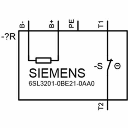 Siemens AG 6SL32010BE210AA0 Drive Inverter Braking Resistor