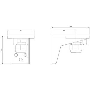 Siemens AG 8WD4408-0CD SIRIUS® Signaling Column Mounting Bracket