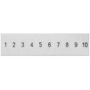 , Siemens AG 8WH81203XA05 Terminal Block Label, Legend: 1 to 10