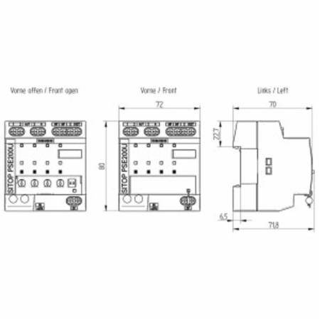 Siemens AG 6EP19612BA31 SITOP PSE200U Selectivity Module