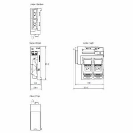 Siemens AG 6ES71936AF000AA0 Interface Module Bus Adapter