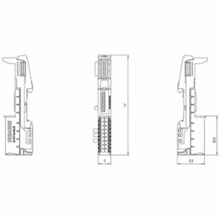 Siemens AG 6ES71936BP002BA0 Digital Input Module Base Unit