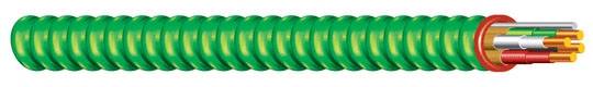 12 AWG 3-Conductor Solid Soft Drawn Copper HCF Armored Cable (250 Ft Coil)