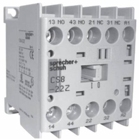 Sprecher + Schuh CS8C-40E-24D Industrial Control Relay Assembly