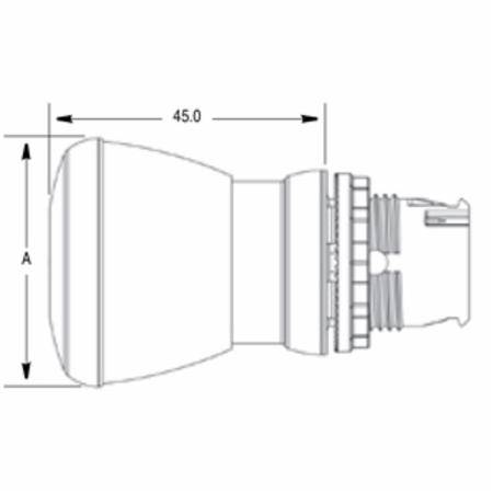 NHP (Sprecher + Schuh) D7M-LMP44-E3 Illuminated Pushbutton Operator