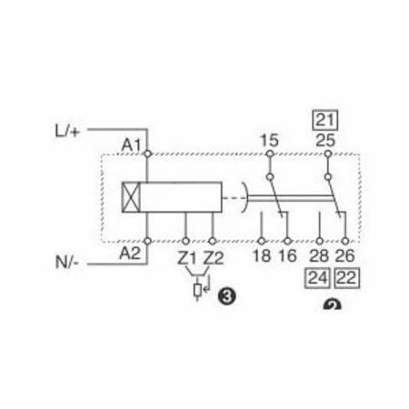 Sprecher + Schuh RZ7-FSA4UU23 RZ7 Electronic Timing Relay, SPDT Contact, 2 Poles