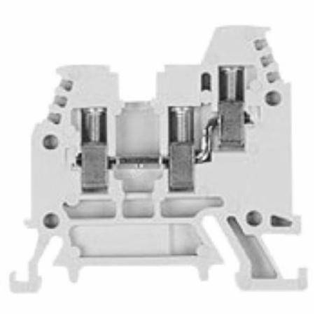 30 to 14 AWG, Sprecher + Schuh V7-W3-TW Feed-Through Terminal Block, Gray