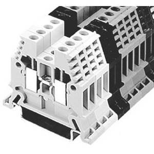 22 to 10 AWG, Sprecher + Schuh V7-W4-Y Feed-Through Terminal Block, Yellow