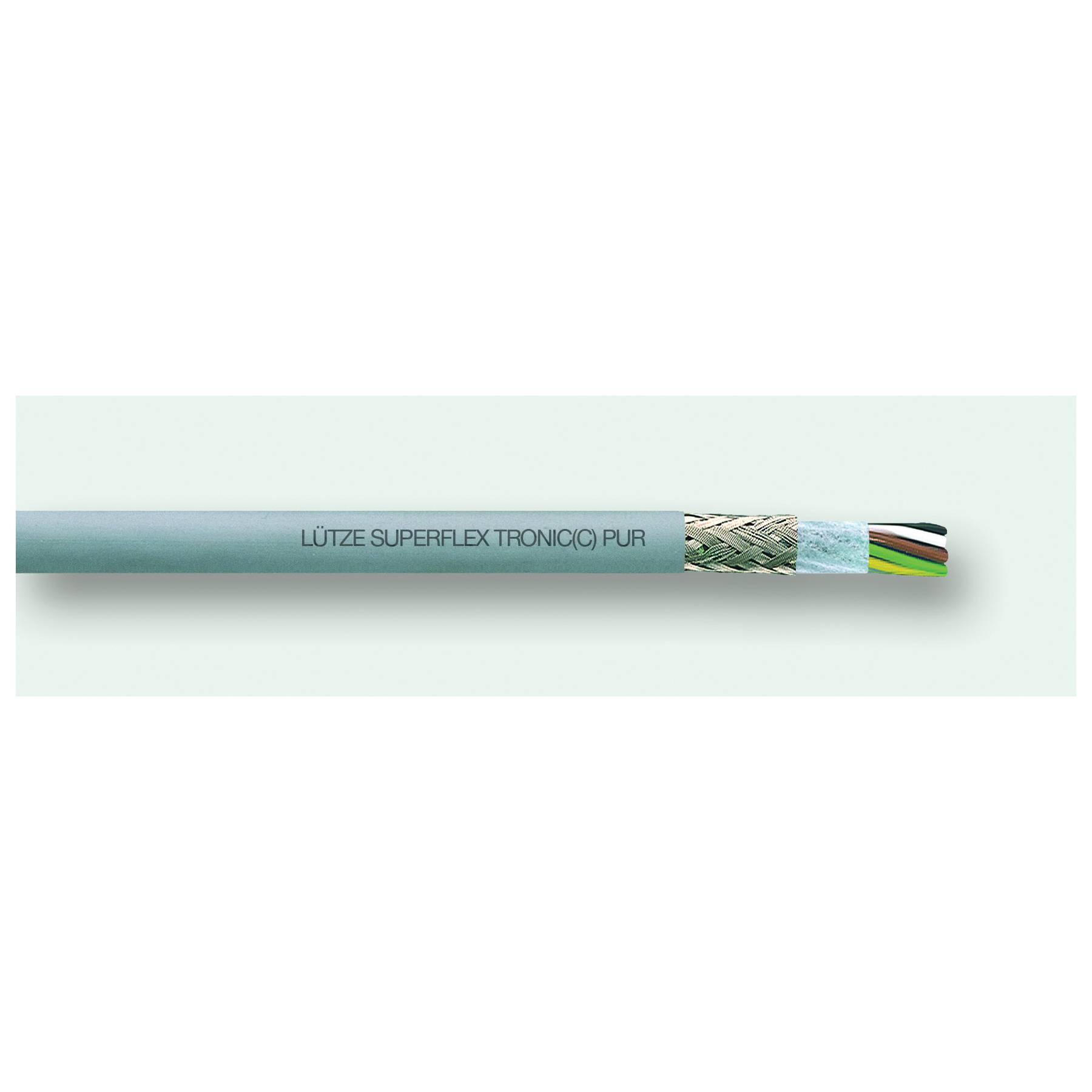 LUTZE SUPERFLEX® 117113 TRONIC Shielded Electronic Cable, 300 V, (10) 22 AWG Stranded Bare Copper Conductor