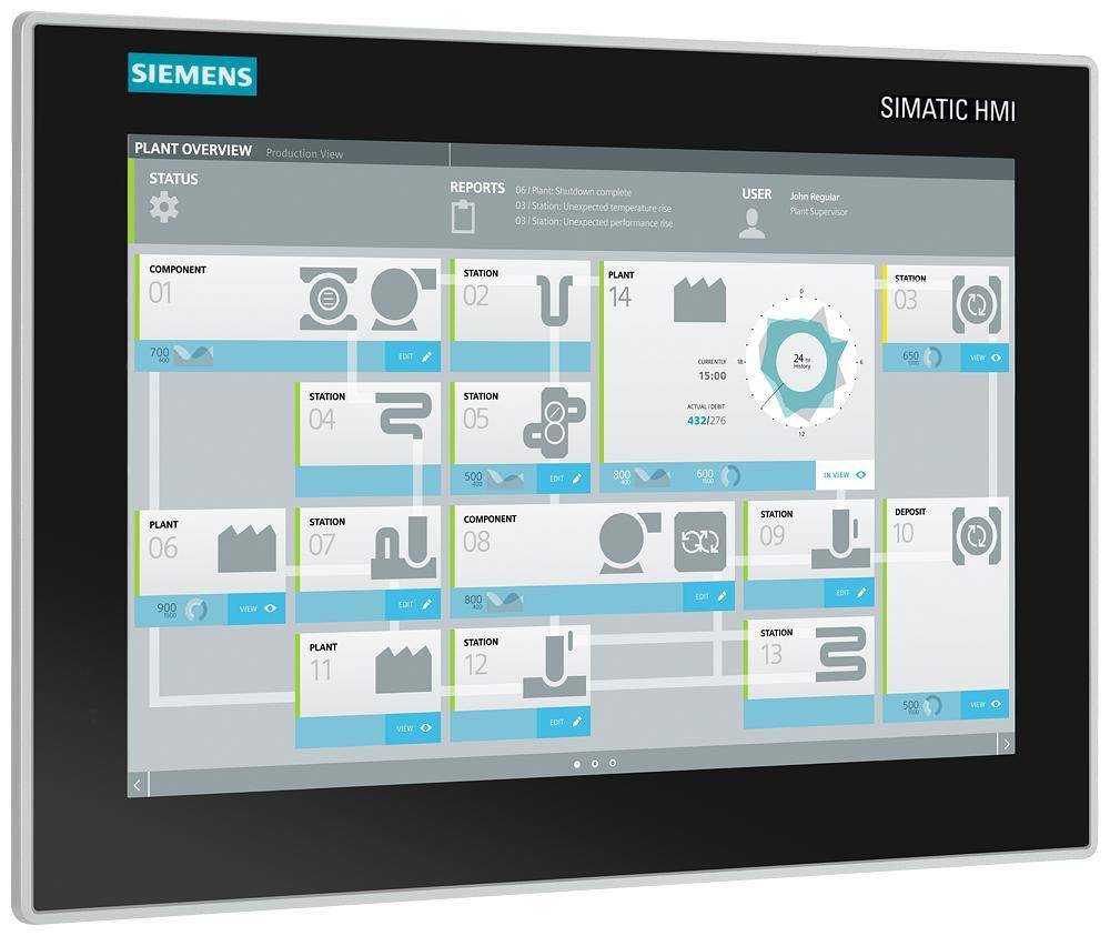 Siemens 6AV72300DA200CA0 SIMATIC IPC377E, Celeron N3160 Processor, 4 GB RAM Ram, 256 GB SSD Hard Disk, 15 in Touch Display
