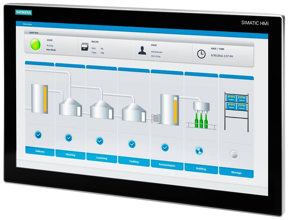 Siemens 6AV78634MA142NA0 IFP2200 Widescreen Monitor, 22 in Screen, 1920 x 1080 pixel
