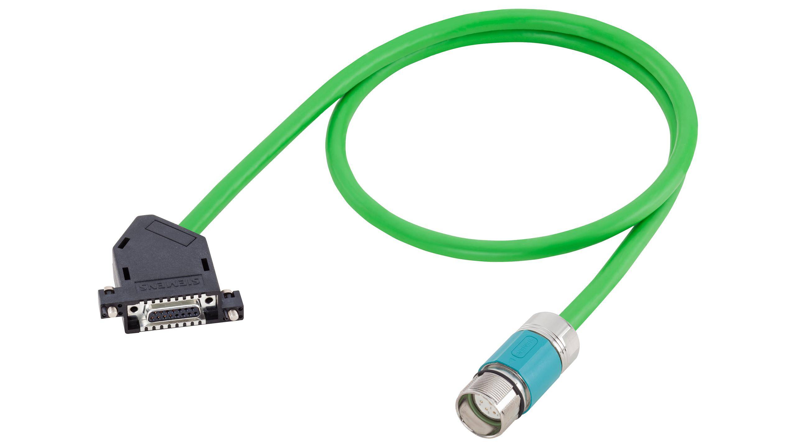 Siemens 6FX50022CA341BA0 6FX Pre-Assembled Signal Cable, 500 V, (6) Conductors Bare Copper Conductor, 10 m L