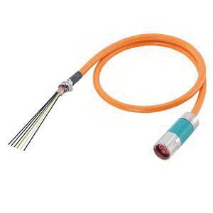 Siemens MOTION-CONNECT® 500 6FX50025CG011GD0 Pre-Assembled Basic Power Cable, 600/1000 V, (4) 1.5 sq-mm, 63 m L