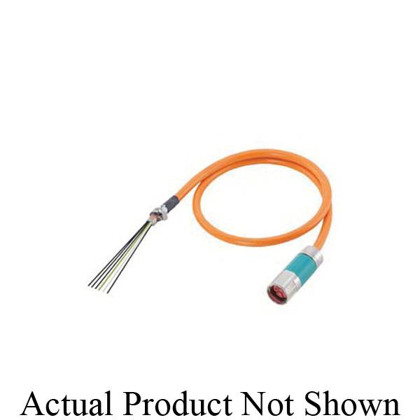 Siemens MOTION-CONNECT® 500 6FX50025CG101AA3 Pre-Assembled Power Cable, 600/1000 VAC, (4) 1.5 sq-mm, 0.3 m L
