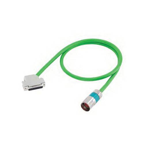 Siemens MOTION-CONNECT® 800 PLUS 6FX80422CF021GB0 Pre-Assembled Signal Cable, M23 Resolver Full Thread x SMC10 Sensor Module Connector, 61 m L Cable